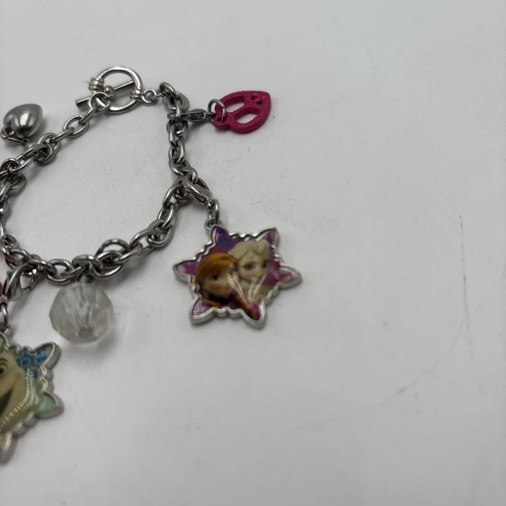 Disney Frozen Bracelet Charms Elsa Anna Olaf Sven Youth‎ Size Toggle Heart Love